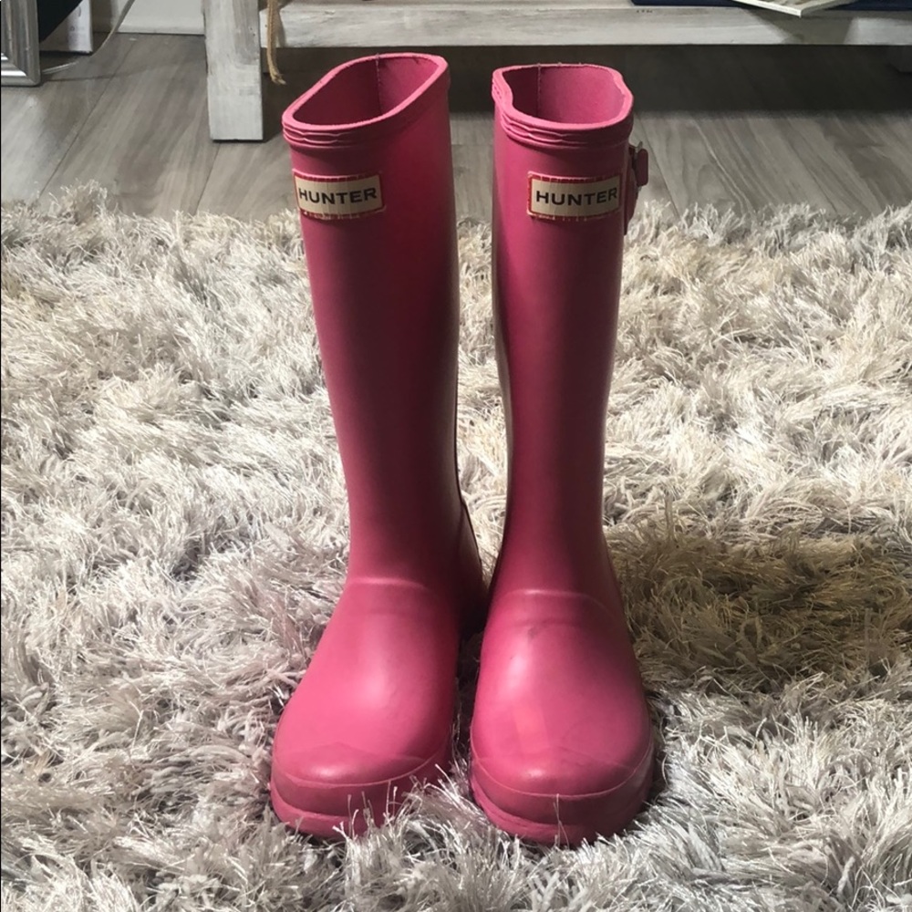 Kids Pink Hunter Boots! Size 1